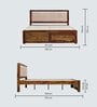Pearl Sheesham Wood King Bed in Brown Finish