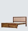 Pearl Sheesham Wood King Bed in Brown Finish