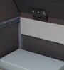 Pearl Single Size Bed with Box Storage in Cola Rain Colour