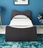 Pearl Single Size Bed with Box Storage in Cola Rain Colour