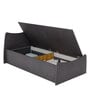 Pearl Single Size Bed with Box Storage in Cola Rain Colour