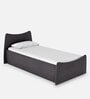 Pearl Single Size Bed with Box Storage in Cola Rain Colour
