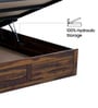 Pearl Sheesham Wood Upholstered Kind Size Bed With Hydraulic Storage
