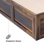 Pearl Sheesham Wood Upholstered Kind Size Bed With Hydraulic Storage