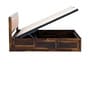 Pearl Sheesham Wood Upholstered Kind Size Bed With Hydraulic Storage