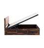 Pearl Sheesham Wood Upholstered Queen Size Bed With Hydraulic Storage
