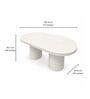 Pearlescent Mirage Premium Handmade Bone Inlay 4 Seater Dining Table