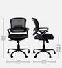 Pebble Breathable Mesh Ergonomic Chair in Black Colour Pebble Breathable Mesh Ergonomic Chair in Black Colour