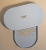 Grey Premium MDF Oval Tray Medium with Mandala Art
