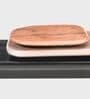 Pebble Rotating 3-Tier Centre Table In Dark-Walnut Finish