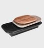 Pebble Rotating 3-Tier Centre Table In Dark-Walnut Finish