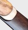 Pebble Rotating 3-Tier Centre Table In Teak Finish