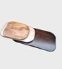 Pebble Rotating 3-Tier Centre Table In Teak Finish