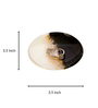 Pebble Trinket Black & White Resin (Set of 2) Table Coaster