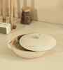Pebble White Wooden Casserole