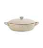 Pebble White Wooden Casserole