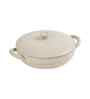 Pebble White Wooden Casserole