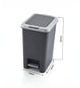 Grey Pedal Dustbin