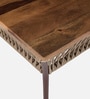 Pediment Sheesham Wood Coffee Table in Natural Finish Pediment Sheesham Wood Coffee Table in Natural Finish