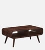 Peep Sheesham Wood Coffee Table in Provincial Teak Finish