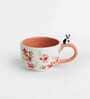 Peeping Doggo 200ml White & Pink Ceramic Tea Cup