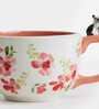 Peeping Doggo 200ml White & Pink Ceramic Tea Cup