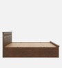 Pegasi Solid Wood King Size Bed In Golden Brown Colour With Box Storage