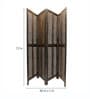 Engineered Wood Adalia Room Divider In Brown Colour