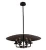 Pelican 6 Lt Black Chandelier