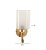 Pellucid cilindro Gold Metal Wall Sconces