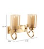 Pellucid Cilindro Gold Metal Wall Sconces