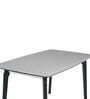 Penang Malaysian Stone Top 4 Seater Dining Table In Grey Finish