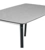Penang Malaysian Stone Top 4 Seater Dining Table In Grey Finish