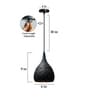 Pendant Black (E- 27/ 12 Watt) Aluminium Dome Hanging Light