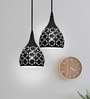 Pendant Black (E- 27/ 12 Watt) Aluminium Dome Hanging Light