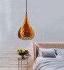 Pendant Brown & Brown (E- 27/ 12 Watt) Aluminium Dome Hanging Light