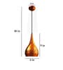 Pendant Brown & Brown (E- 27/ 12 Watt) Aluminium Dome Hanging Light