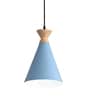 Pendant Lamp Shade for Kitchen Island, Color Metal Minimal Pot Pendant Light Shades, Nordic Wood Bedroom, Living Room, Triangle, Turquoise