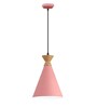 Minimal Pot Metal Pendant Lamp With Light Shade (Pink)