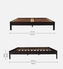Pendleton Sheesham Wood Queen Size Bed In Cimmerian Walnut Finish
