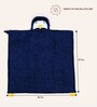 Penguin Hooded Baby Blanket in Blue