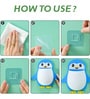 Penguin Wall Mounted Stand for Multipurpose Storage Stand Like Pens, Toothpaste, Comb, Brush and Cosmetics