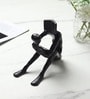 Black Aluminium Pensive Reader In Black Decorative