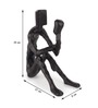 Black Aluminium Pensive Reader In Black Decorative