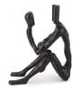 Black Aluminium Pensive Reader In Black Decorative
