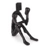 Black Aluminium Pensive Reader In Black Decorative