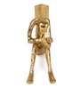 Pensive Reader In Gold