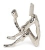 Pensive Reader In Silver