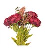 Peonies Maroon Plastic Artificial Flower