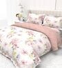 Peony 4-Piece Combo Of Double Bed Cold Weather Comforter & Bedsheet Set